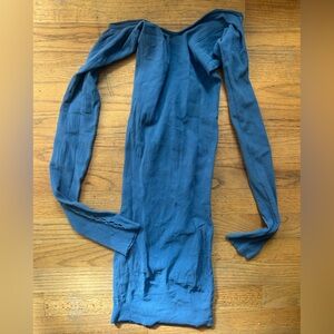 White Fox Boutique Blue Off-Shoulder Dress